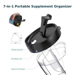 7-in-1 Portable Supplement Organizer