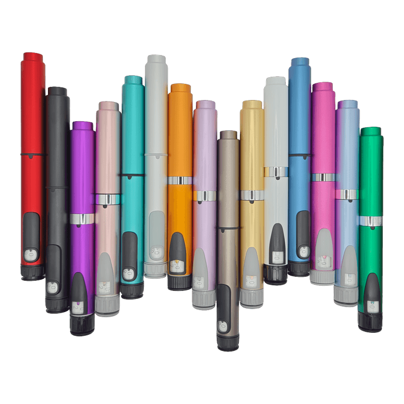 ShotLog premium peptide pens in multiple colors