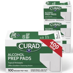 CURAD Alcohol Prep Pads (Pack of 4 Boxes)